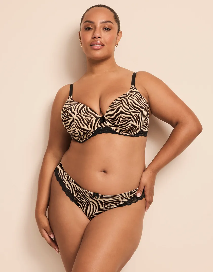Nare Animal Beige 2 Contour bra bundle Model 4