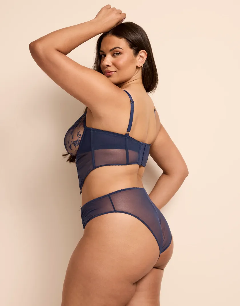 Avara B1 Dark Blue 2 Unlined corset bundle Model 9