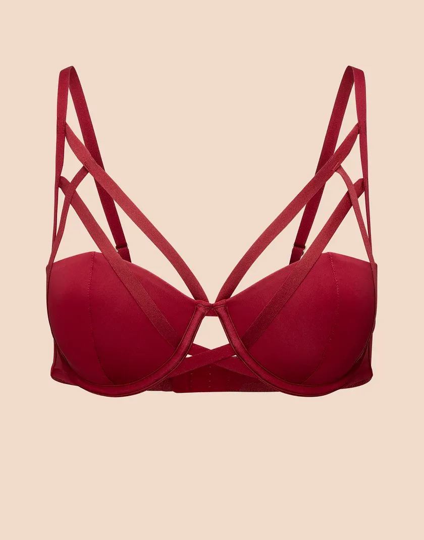 Chyance Dark Red 2 Contour bra bundle Still 3