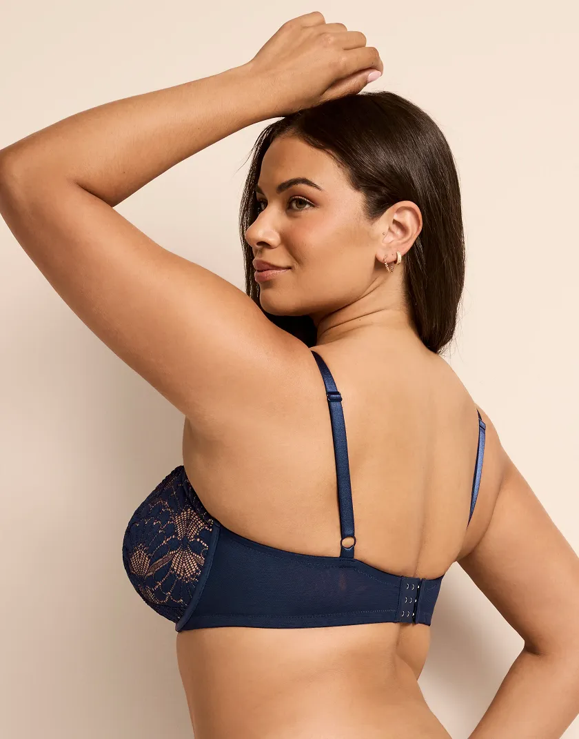 Albanne Dark Blue 2 Contour bra bundle Model 4