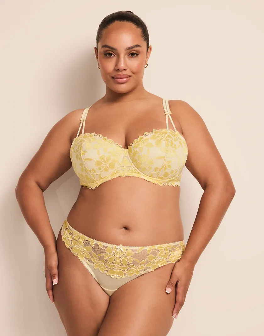 Mellody Light Yellow 2 Push Up bra bundle Model 7