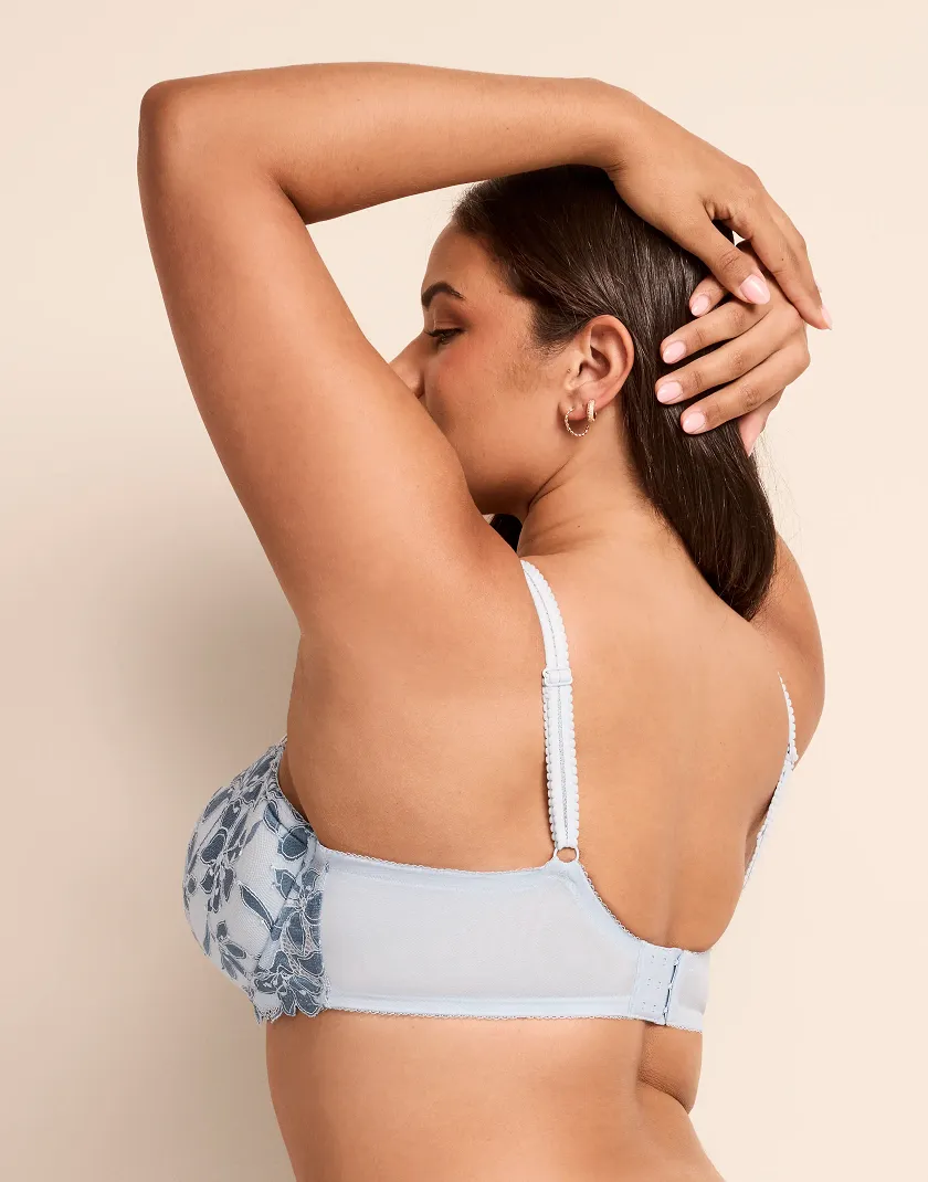 Mellody Medium Blue 2 Push Up bra bundle Model 4