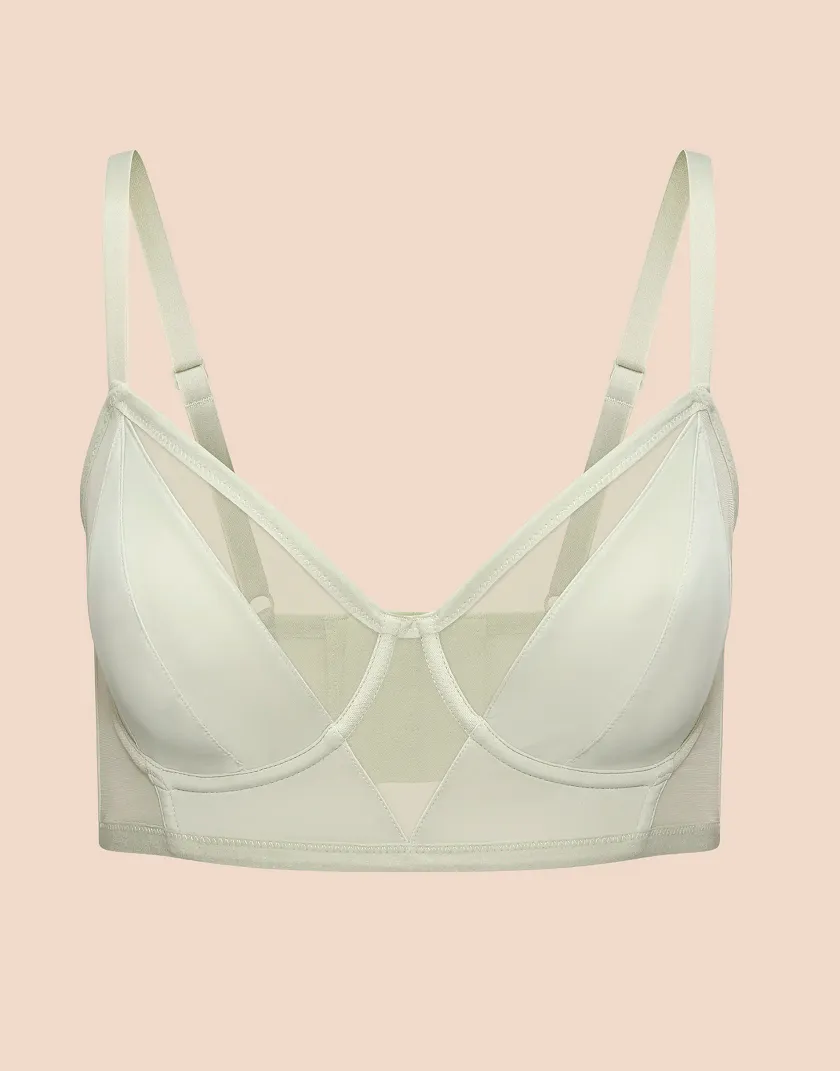 Maddeyy Medium Green 2 Unlined bra bundle Still 3
