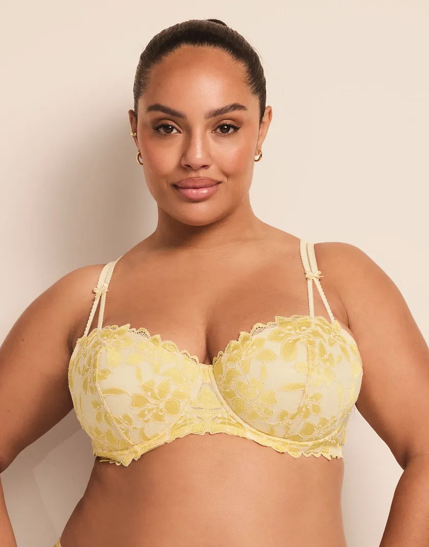 Mellody Light Yellow 2 Push Up bra bundle Model 11