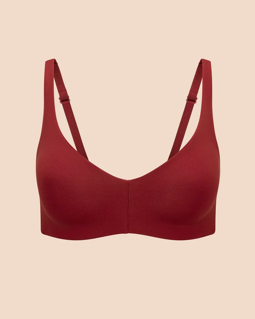 Solene Dark Red Unlined bra bundle Still 3