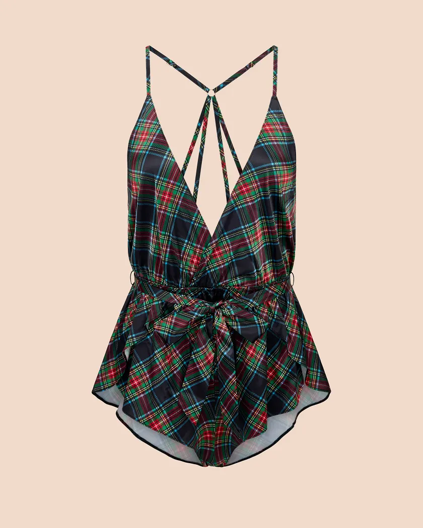 Gillie Plaid Black Unlined lingerie bundle Still 3