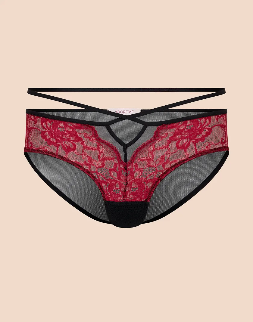 Saveria Cheeky Dark Red panty bundle Still 3