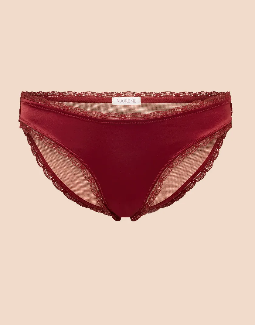 Elsie Bikini Dark Red panty bundle Still 3
