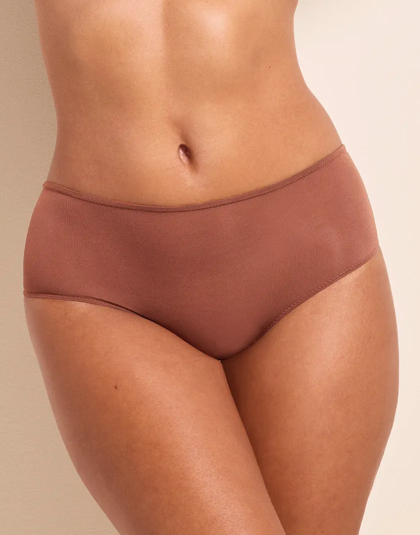 Harlowe B1 Shortie Dark Brown 2 panty bundle Model 2