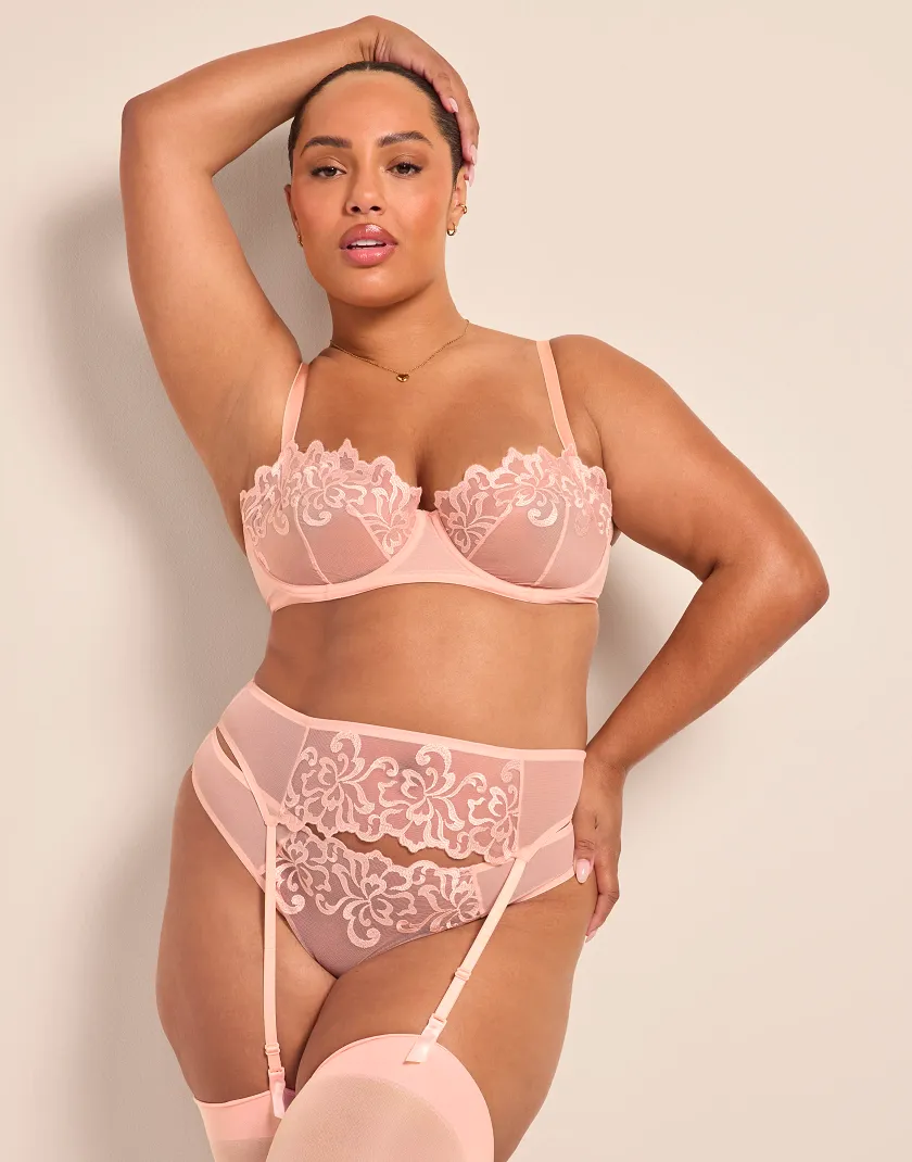 Whispering Peach Naima Unlined Bra Model 6
