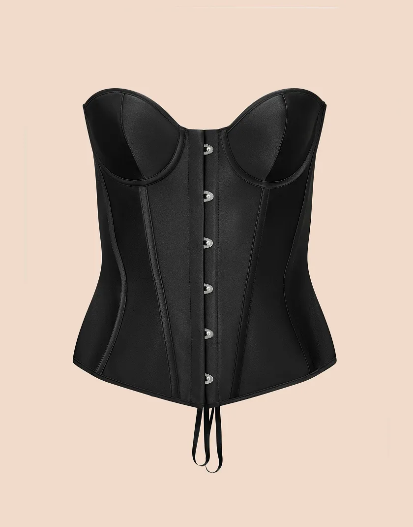 Jet Black Bria Corset Still 3