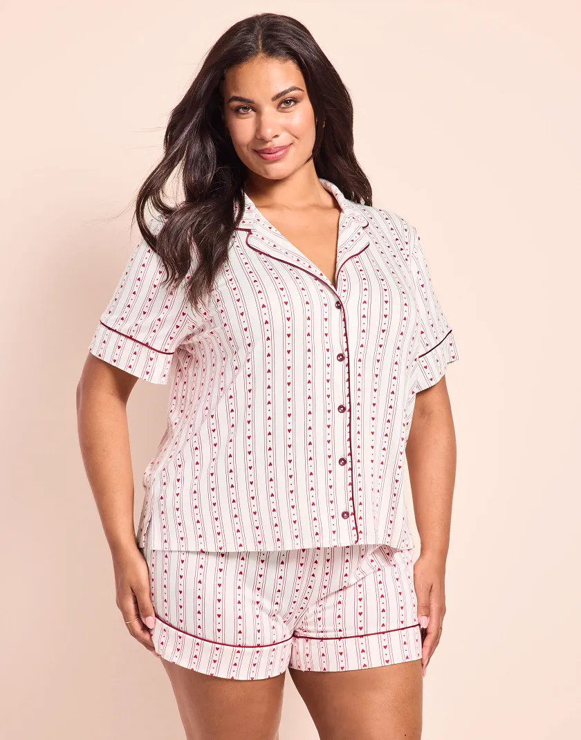 Jane1 C1 Heart Beige sleepwear bundle Model 2