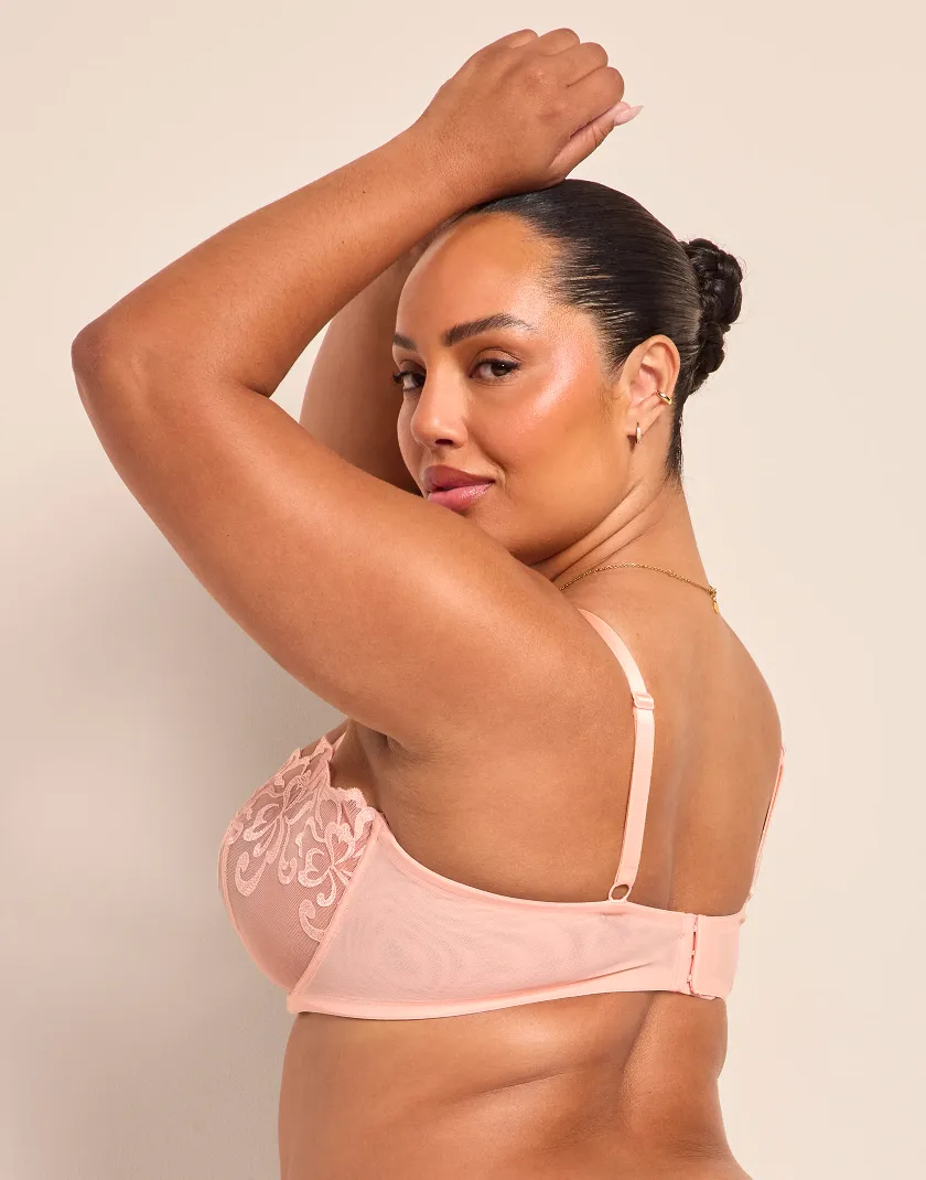 Whispering Peach Naima Unlined Bra Model 4