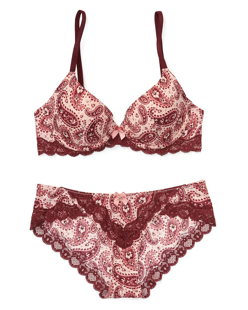Kati Paisley Brown 2 Contour bra bundle Still 2
