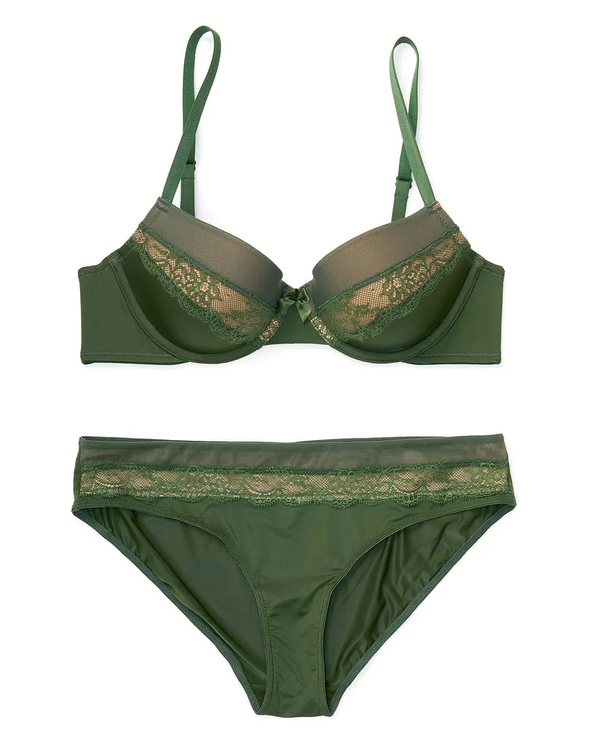 Andrelisa Dark Green 2 Lightly Lined bra bundle Still 2