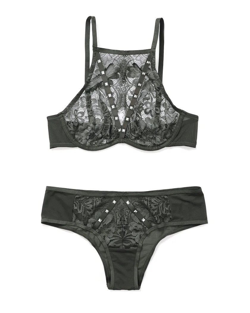 Emmeline Dark Gray 2 Unlined bra bundle Still 4