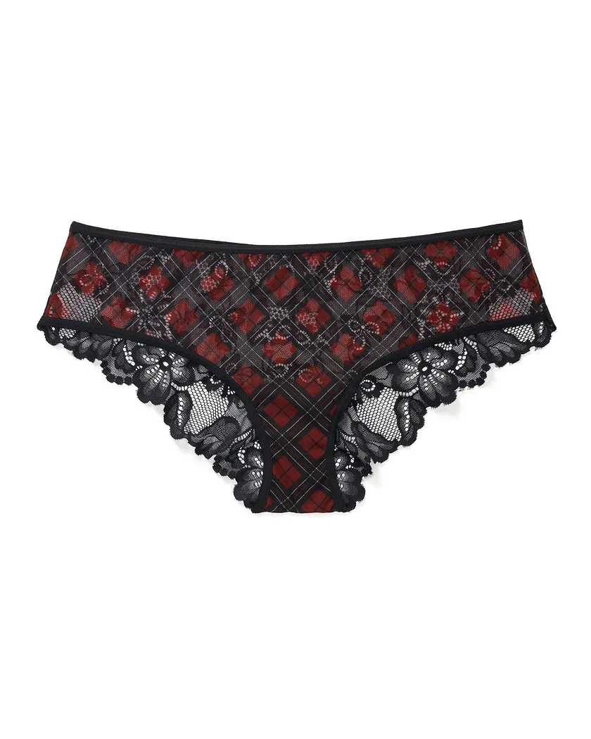 Helene Cheeky Plaid Red panty bundle Still 3