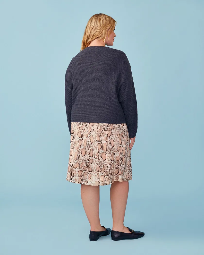 Natalia Skirt Plus Beige Plus dresses bundle Model 3