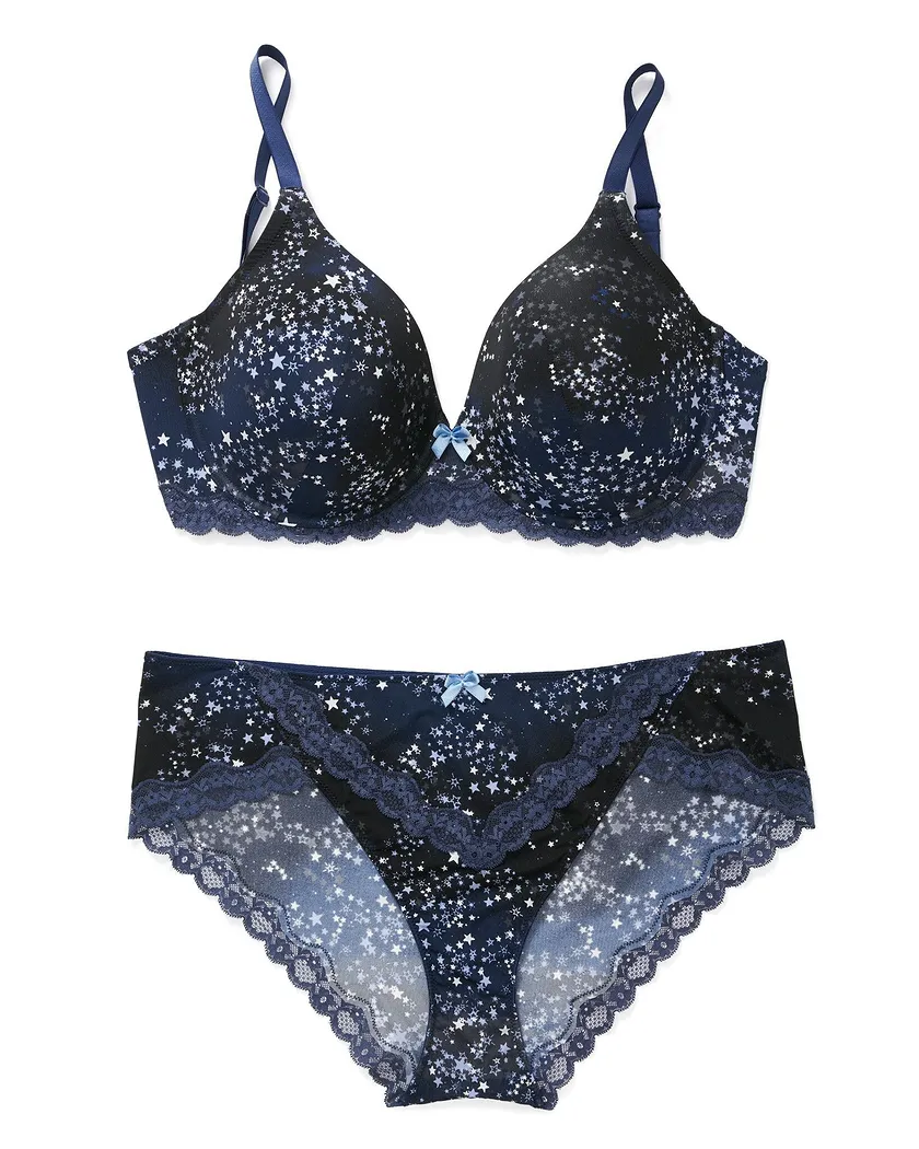 Nare Novelty Black Plus Lightly Lined bra and panty bundle Still 4