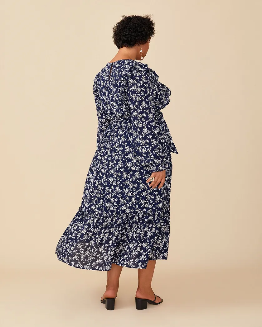 Adelaide Dress Plus Blue Plus dresses bundle Model 3