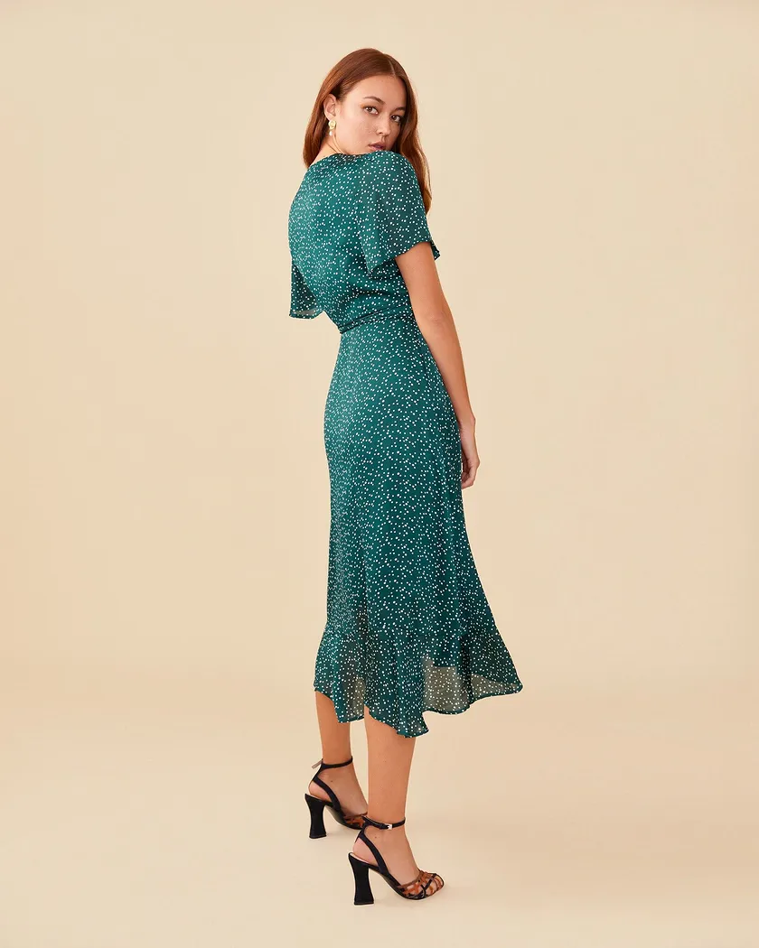Audie Dress Green dresses bundle Model 3