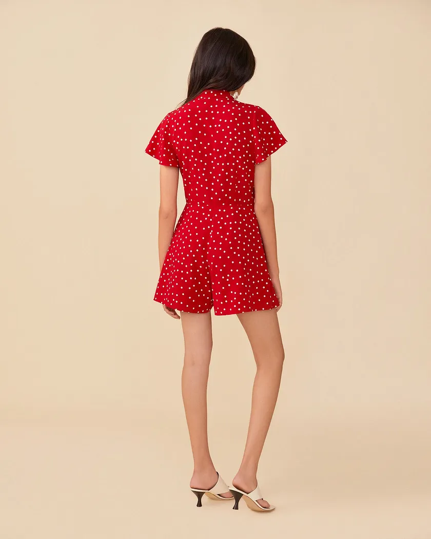 Camie Playsuit Red dresses bundle Model 3