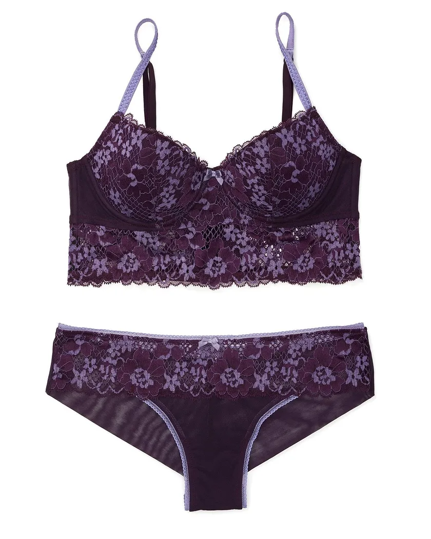 Pacchi Dark Purple 2 Lightly Lined bra bundle Still 2