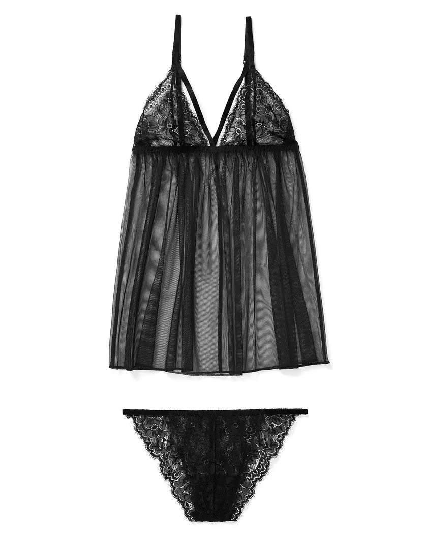 Evella Black Unlined lingerie bundle Still 2