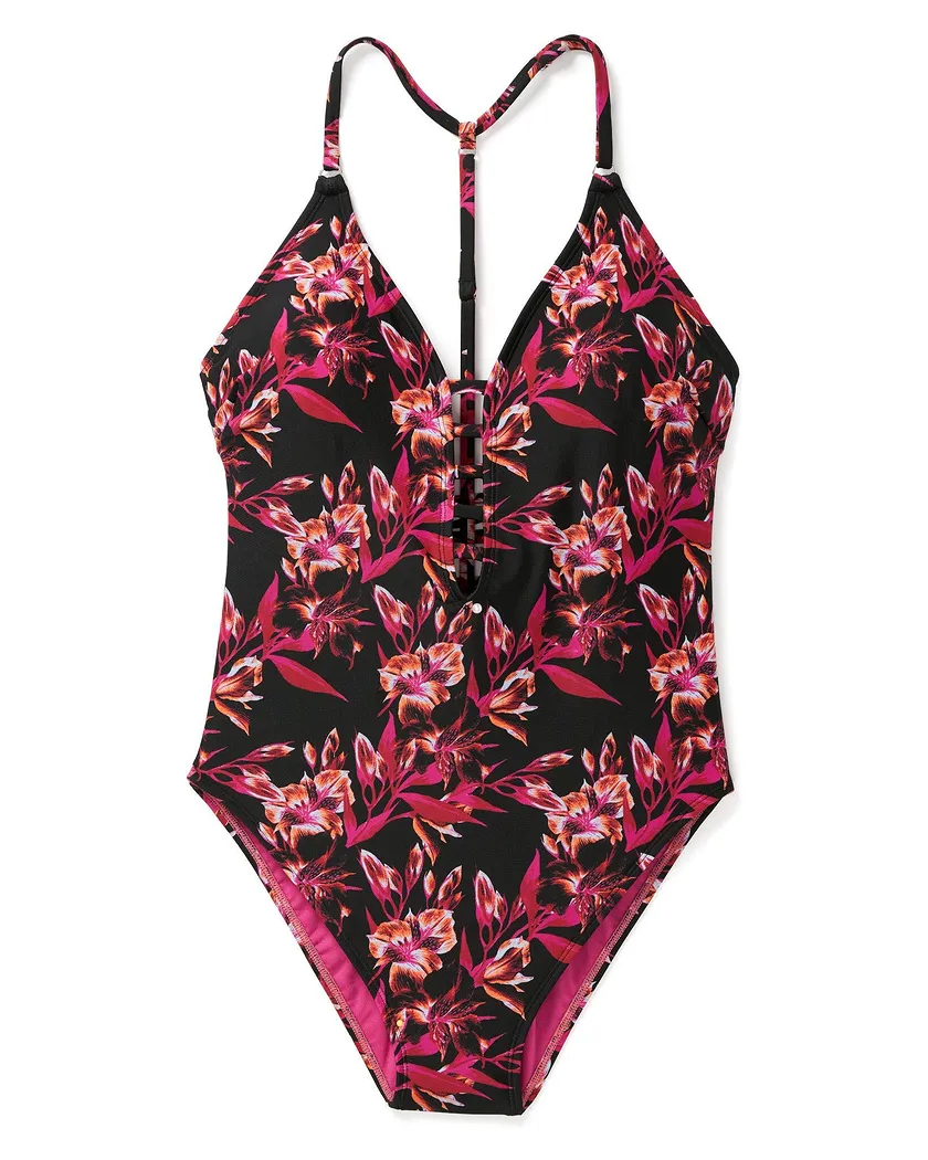 Jade Floral Black 3 Unlined swimwear bundle Still 2