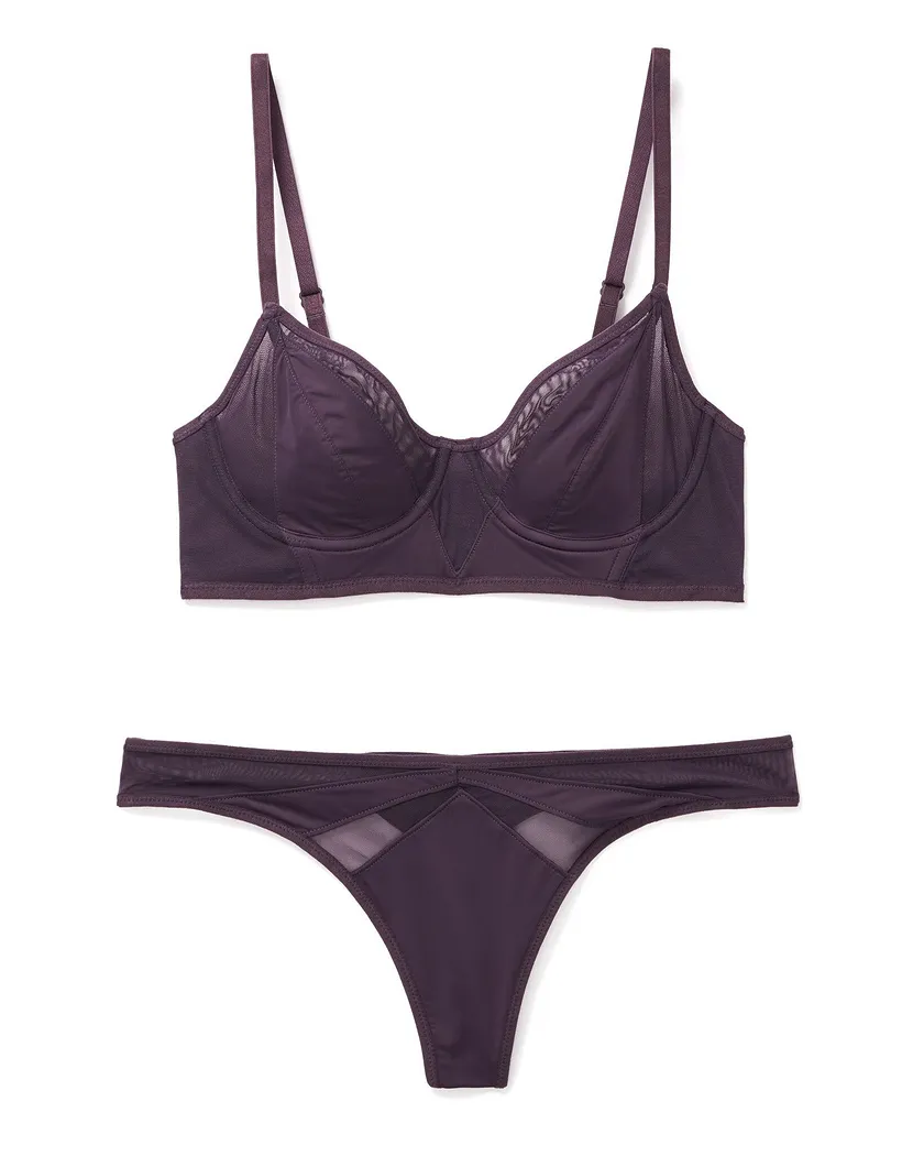 Maddeyy Dark Purple 2 Unlined bra bundle Still 2
