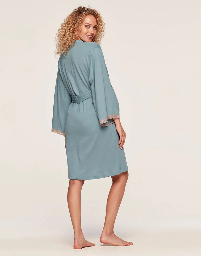 Plume Robe Medium Blue sleepwear bundle Model 4