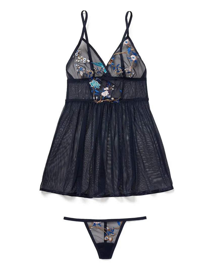 Juliette Dark Blue lingerie bundle Still 3