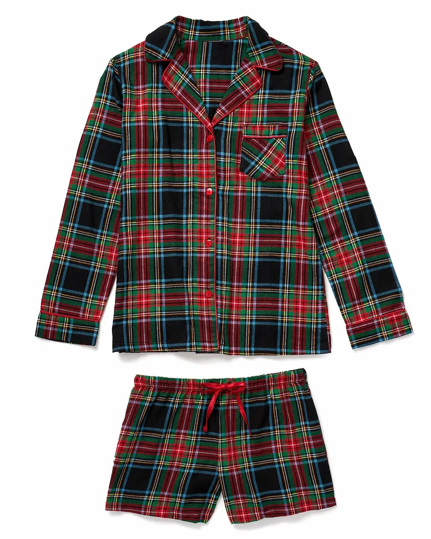 Maggie Plaid Black sleepwear bundle Still 3