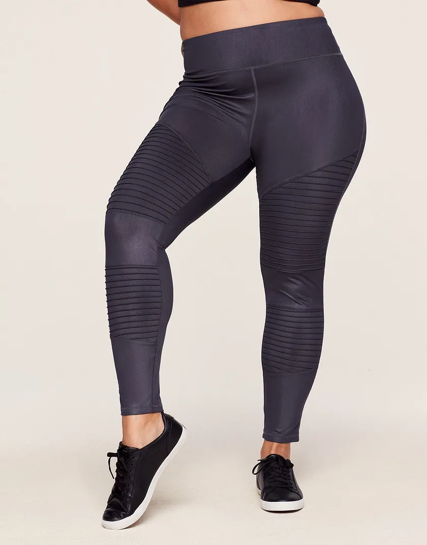 Mia Moto Legging Dark Gray 2 Plus legwear bundle Model 2