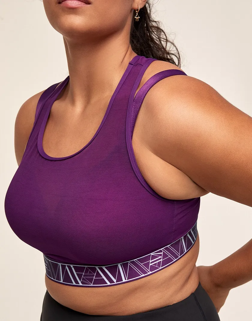 Micah Geo Purple Plus Lightly Lined activewear bundle Model 3