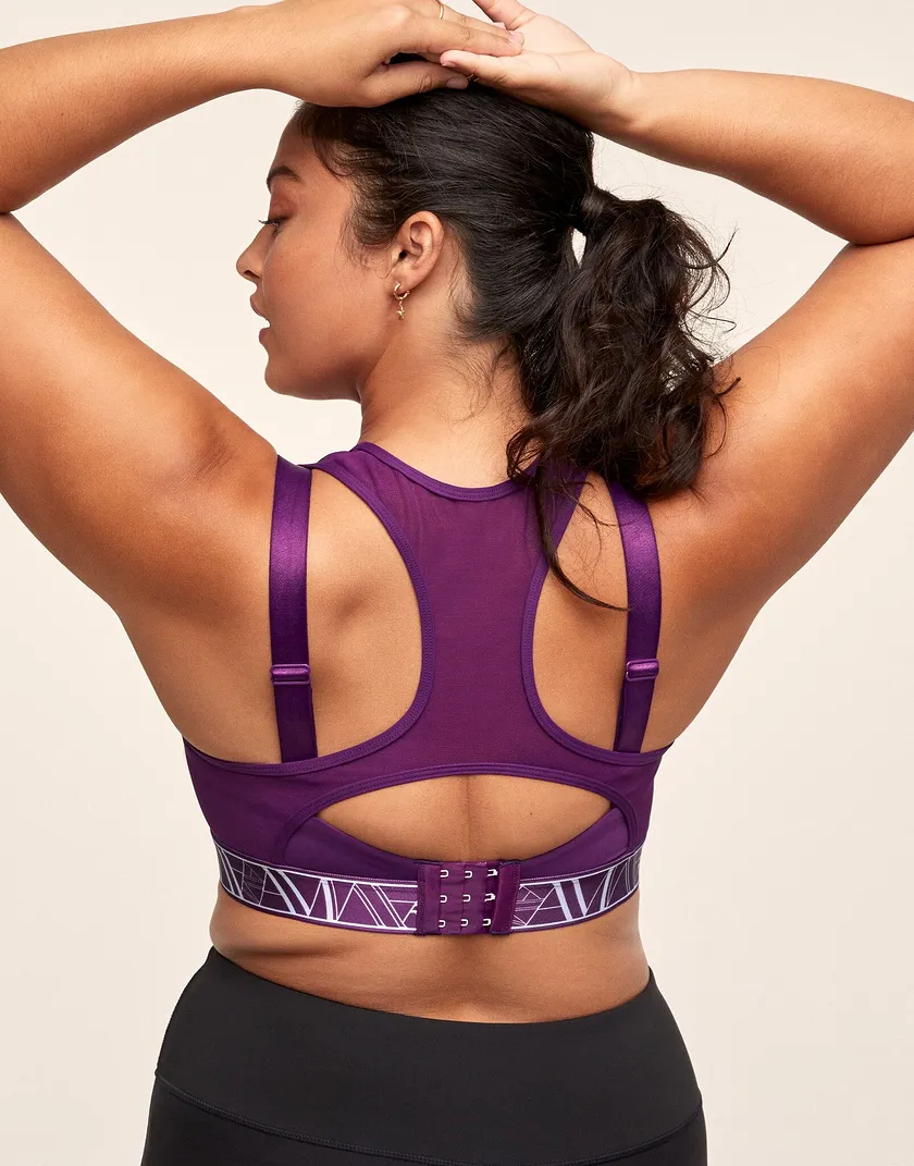 Micah Geo Purple Plus Lightly Lined activewear bundle Model 4
