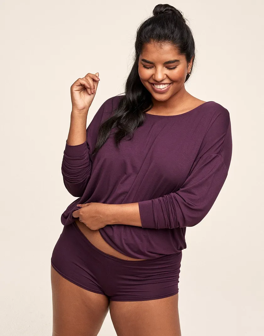 Lyanna Dark Purple Plus sleepwear bundle Model 5