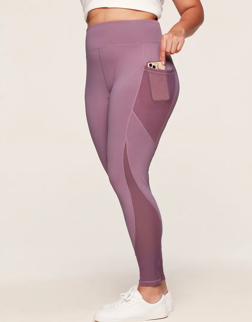 Ava Legging Dark Purple Plus legwear bundle Model 1