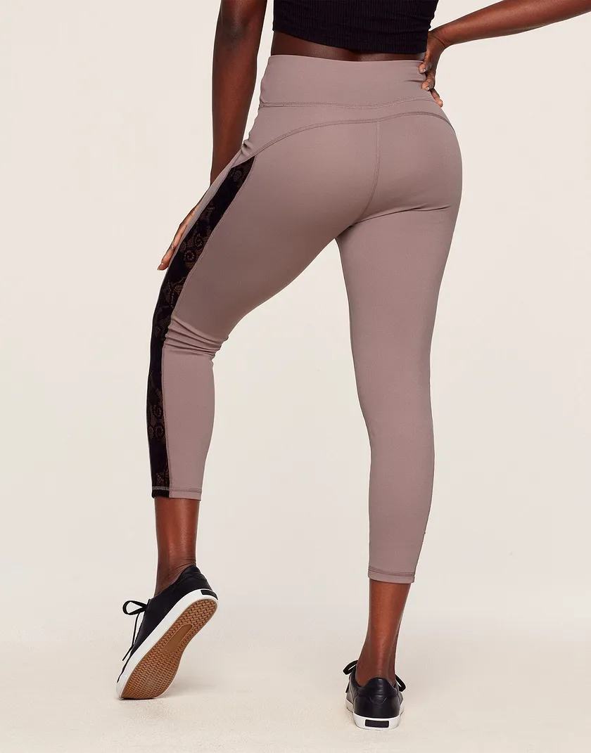 Luna Lace 7/8 Purple activewear bundle Model 4