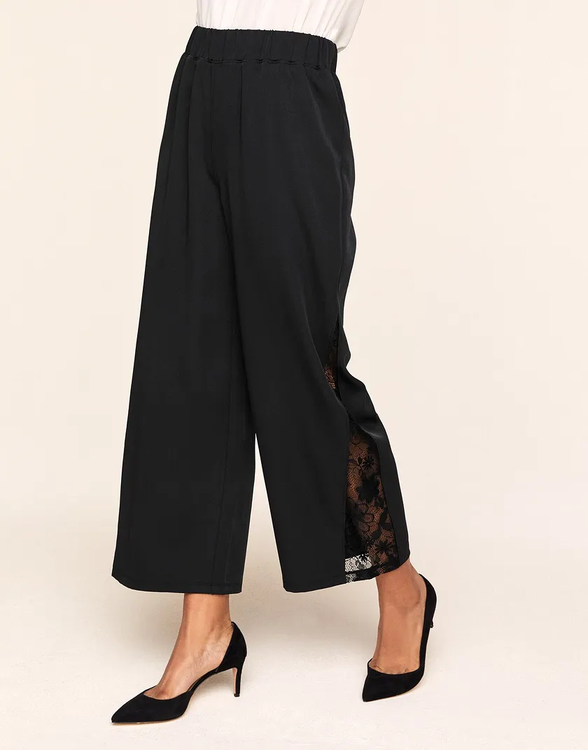 Lola Lace Pant Black legwear bundle Model 6