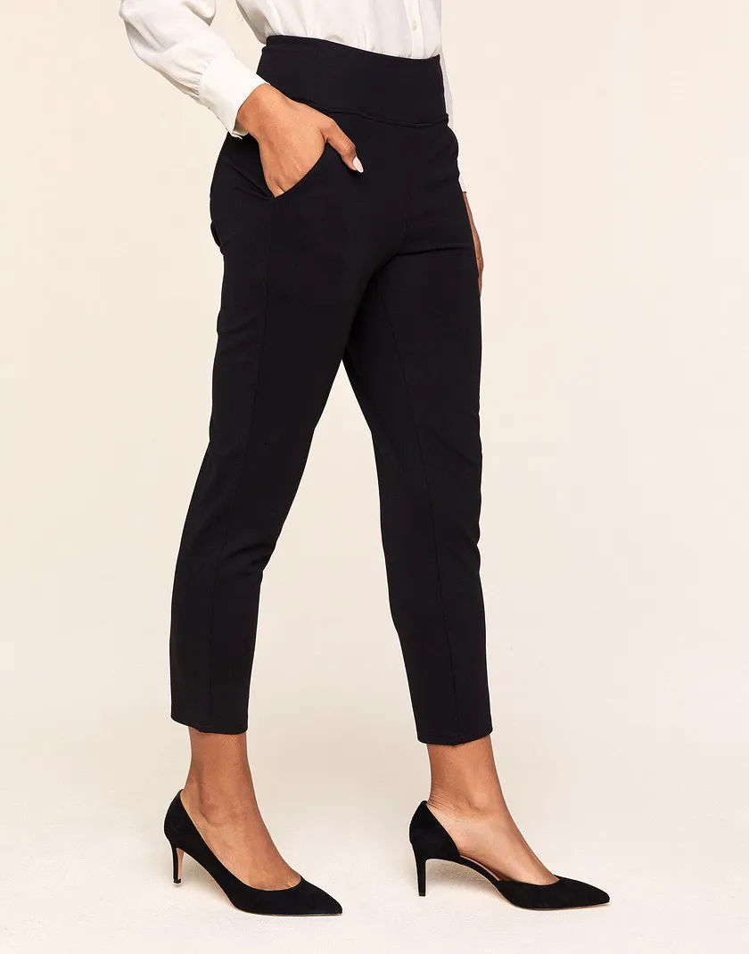 Penelope Ponte Pant Black legwear bundle Model 6