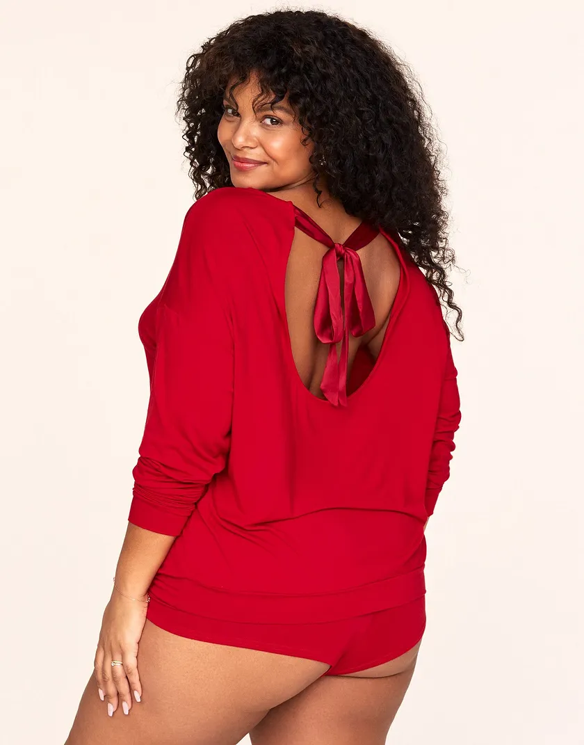 Lyanna Dark Red Plus sleepwear bundle Model 1