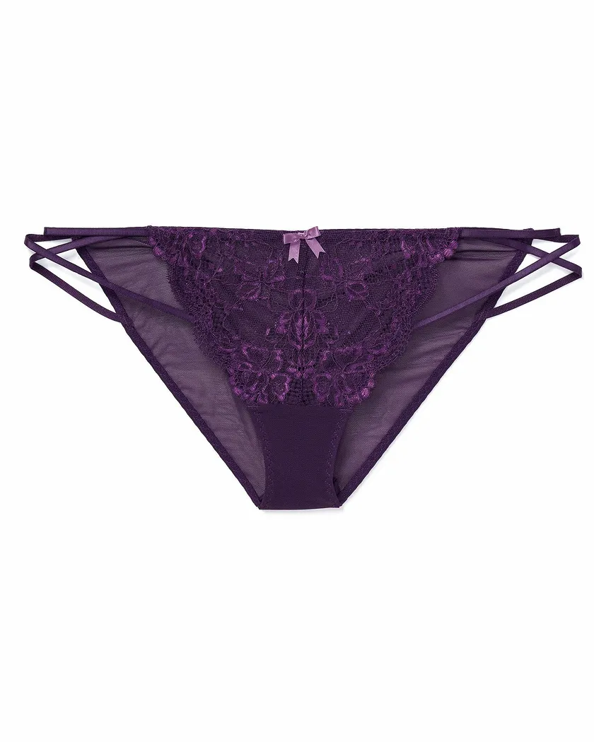 Abela Bikini Dark Purple panty bundle Model 4