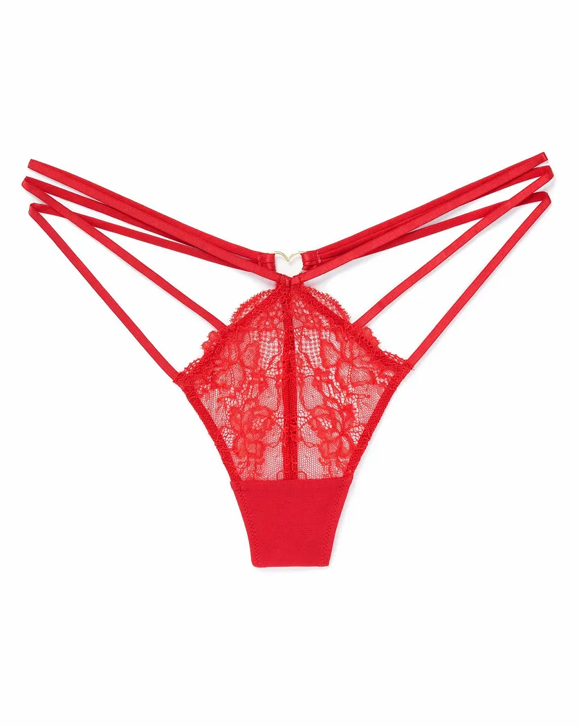 Kimberly Thong Dark Red panty bundle Still 3