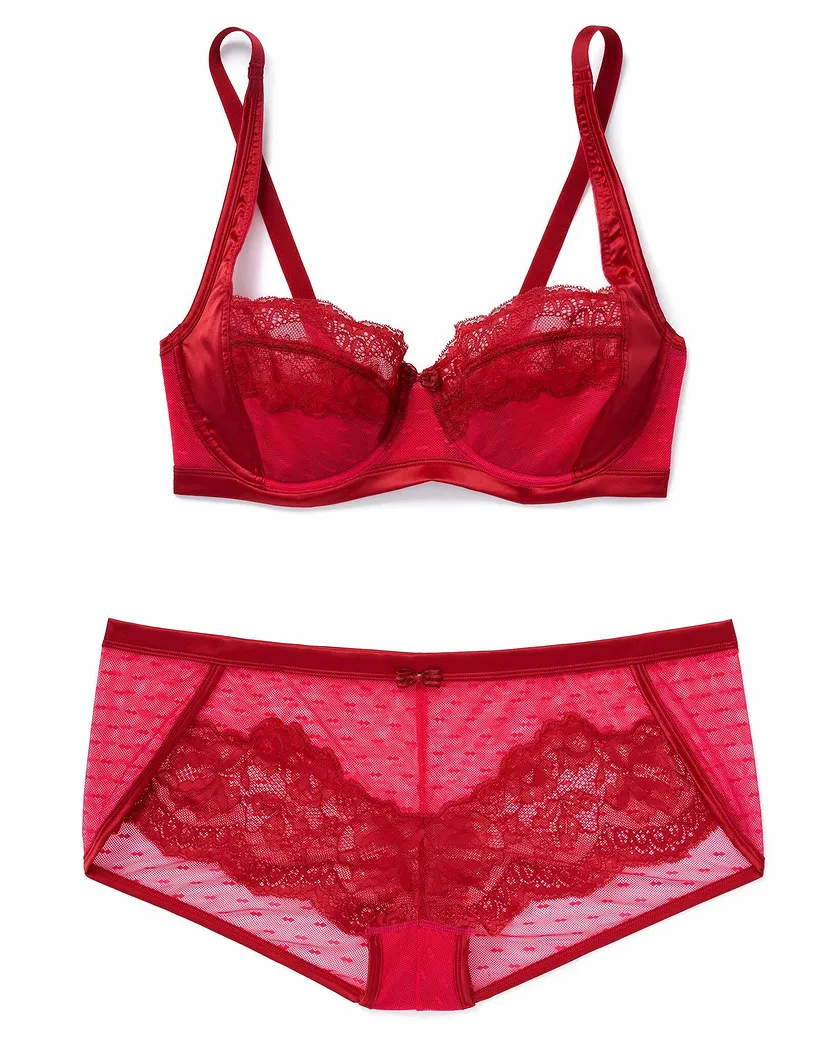 Lark Dark Red 2 Unlined bra bundle Still 2