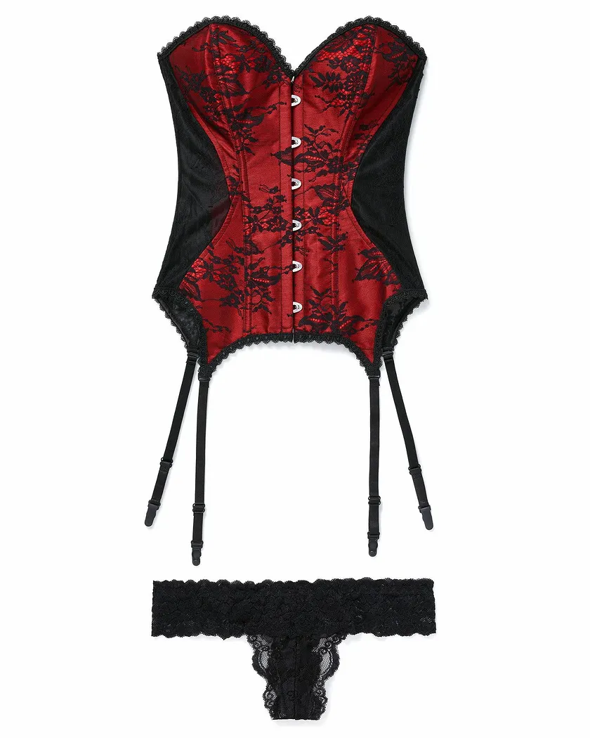 Jasmine Black Unlined corset bundle Still 3