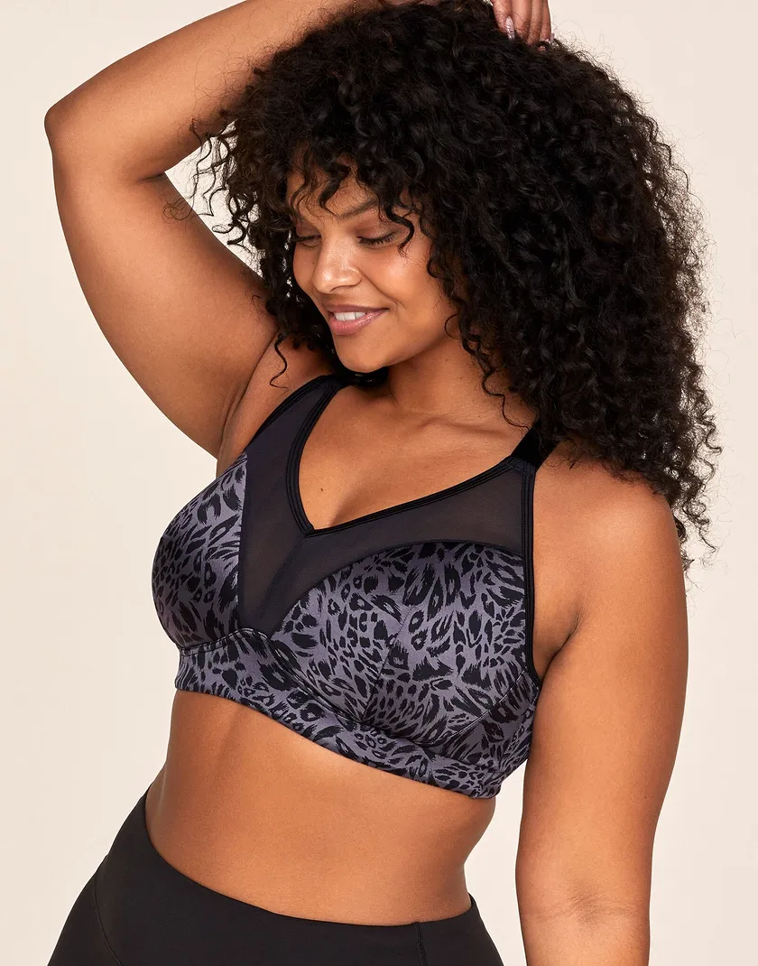 Ariza Animal Purple Plus Lightly Lined activewear bundle Model 2