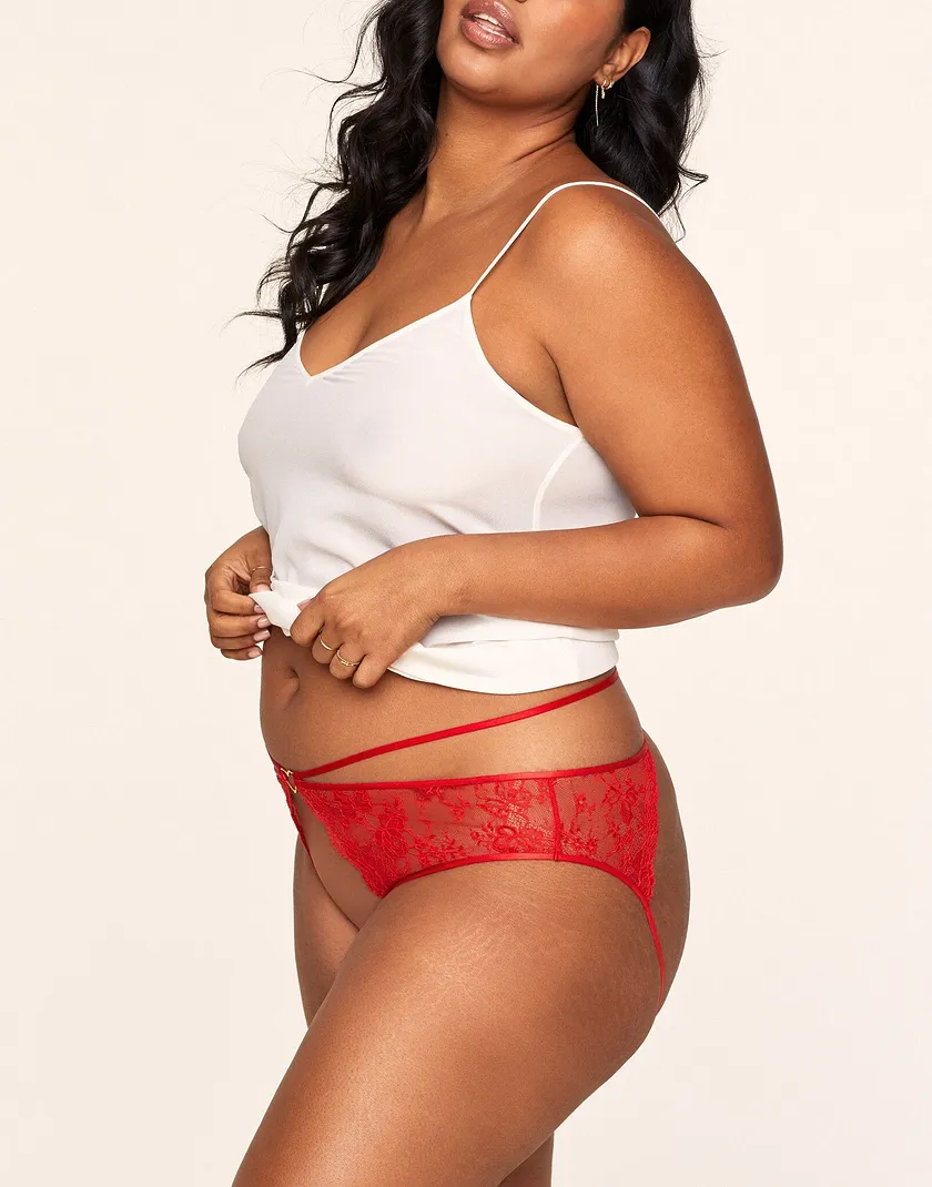Danielle Bikini Dark Red Plus panty bundle Model 5