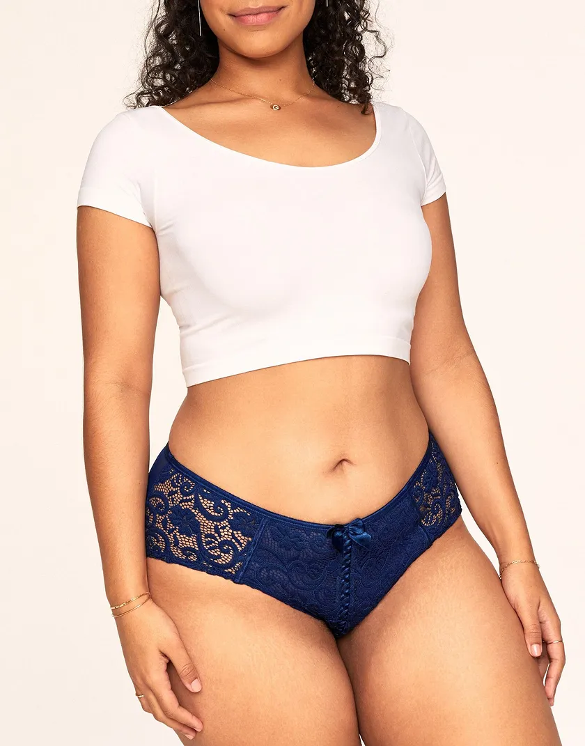 Julie Hipster Dark Blue Plus panty bundle Model 1