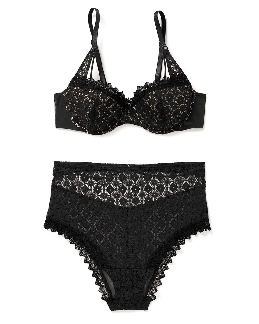 Edme Black 2 Lightly Lined bra bundle Still 2